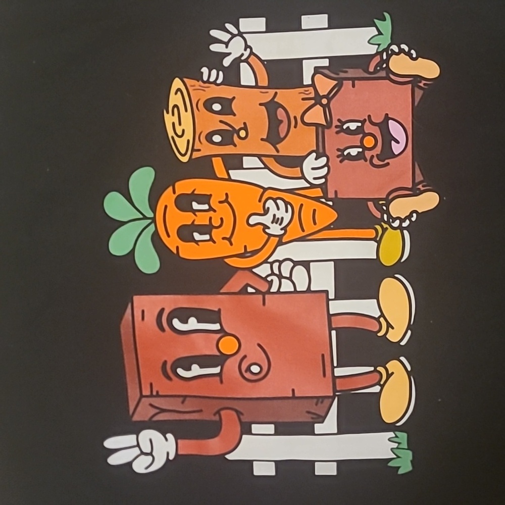 Bricks & Wood Black Tee with White Logo